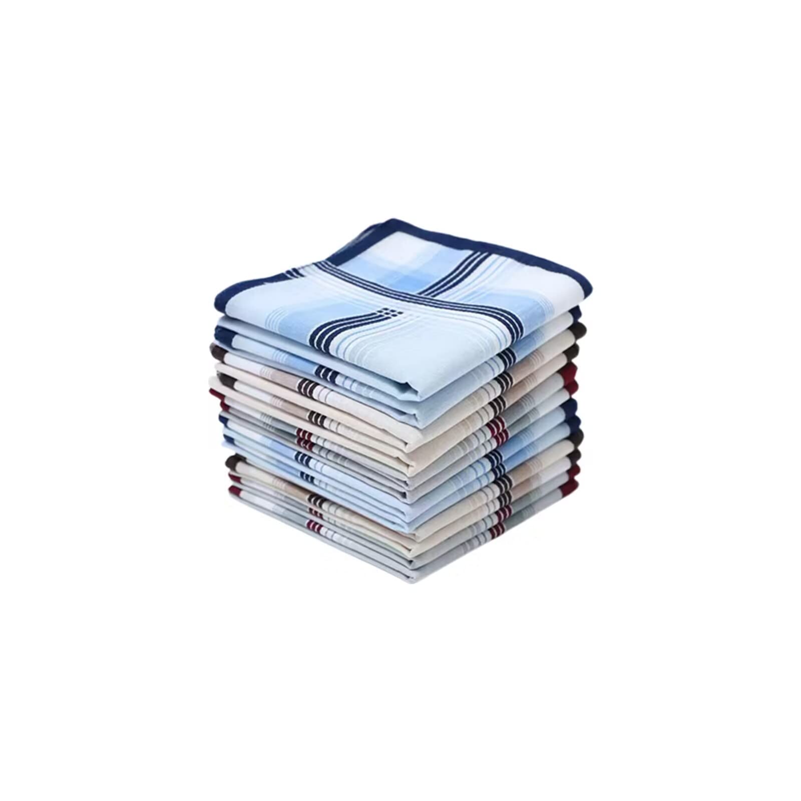 emlstyleCotton Handkerchiefs for men Cotton Hankie Hankerchieves 12 Pack