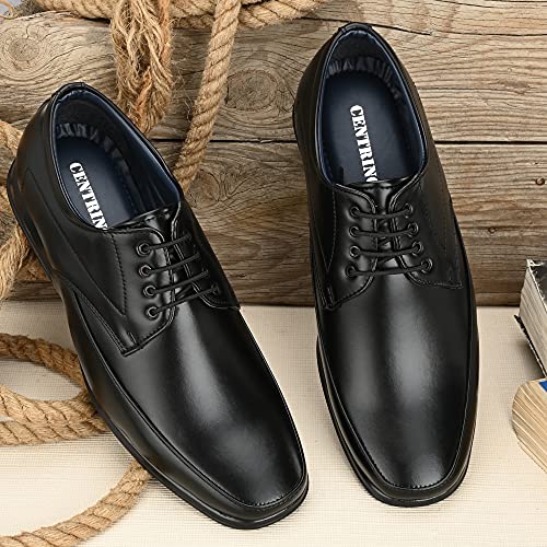 Image of Centrino Men's Formal Shoe |Elegant Lace Up Derby for Business & Casual Wear | Premium Craftsmanship for a Stylish & Sophisticated Look | Cushioned Insole for All-Day Comfort & Support (8657)