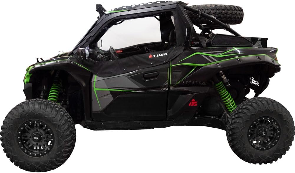 Tusk Zipperless Upper Door Kit Compatible with Kawasaki Teryx KRX 1000 2020-2026