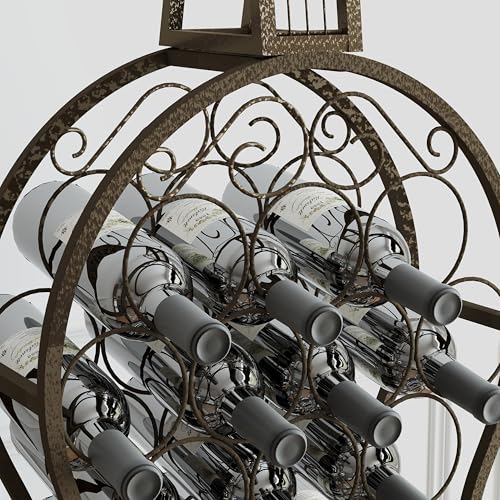 Soporte para botellas de vino de metal FocusOnHome miniatura 6
