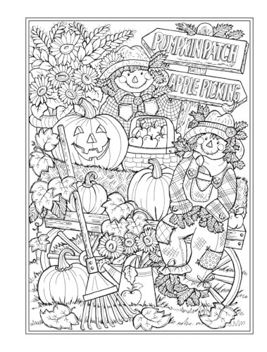 Creative Haven Autumn Harvest Coloring Book