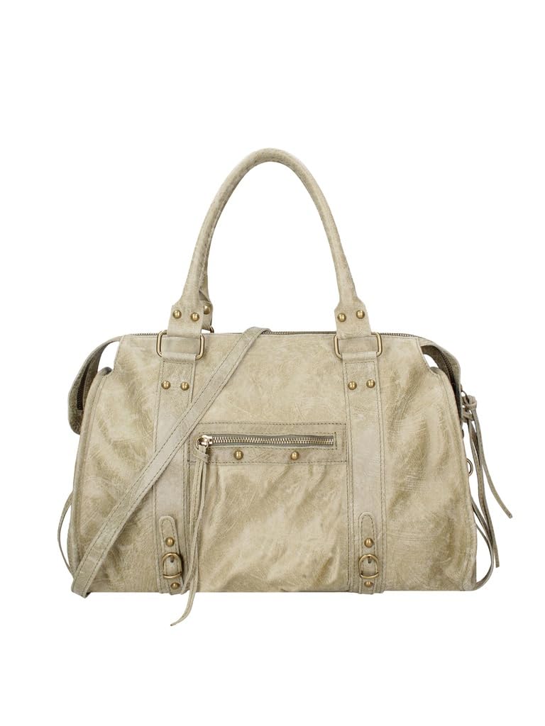 Gave Lux Borsa a spalla da donna vera pelle scamosciata. Prodotto artigianale. Made in Italy GLX220609023FBG Cuoio Chiaro 41x28x13 cm