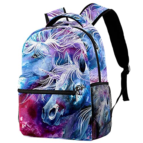 Sac à dos d'école licorne fancy cartable fille bretelles réglables confortable