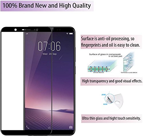 Image of DD SON (Black 11D Tempered Glass for Samsung, Redmi etc (Q-Vivo V7 Plus)
