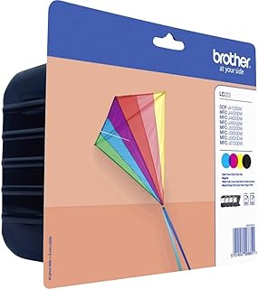 Brother LC223VALBP| Cartucce InkJet| Alta Capacità| 550 pag| per Stampanti MFCJ4420DW/ MFCJ4620DW/ MFCJ5320DW/ MFCJ5620DW/ MFCJ5720DW/ DCPJ562DW/ MFCJ480DW/ MFCJ680DW| Multipack