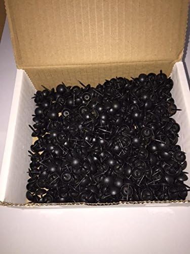 C.S. Osborne #7100 Decorative Nails/Upholstery Tacks. A Pack Of 1000. Steel Nails With A Matte Black Finish.
