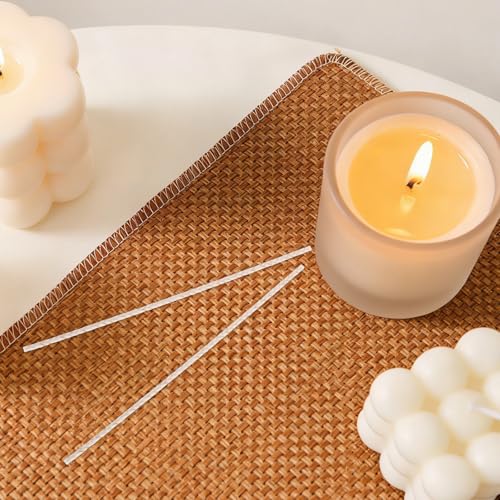 100 unidades de mechas trenzadas para velas de algodón miniatura 4