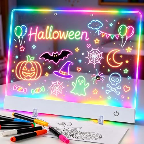 LED Drawing Board for Kids, Drawing Toys Art Supplies and Crafts for Kids by RMFSH - Used condition - Image 9