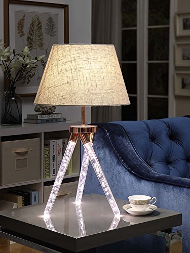 Super Brands Major-Q 9040134 30" H Contemporary Style Futuristic Rose Gold Finish Metal Acrylic Base LED Table Lamp Super Brands Major-Q 9040134 30" H Contemporary Style Futuristic Rose Gold Finish Metal Acrylic Base LED Table Lamp