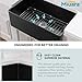 Miuara Black Farmhouse Sink 30 Inch - Apron Front Undermount Kitchen Sink Reversible 30