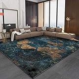 YUCFS Kurzflor-Teppich-Teppich Artistic Traditional Unique Rugs Vintage Light Luxury Distressed Seekarte 80 x 160 cm