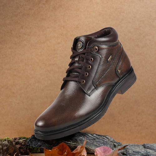 Image of Metro Men's Leather Lace-Up Ankle Boots