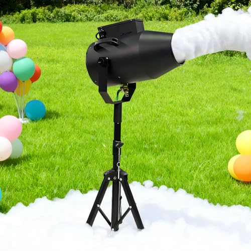 Máquina de espuma para fiestas - Máquina de espuma de alta capacidad de 1000W, lanzador de espuma para fiestas en la piscina, cumpleaños infantiles, bodas y celebraciones en el jardín black