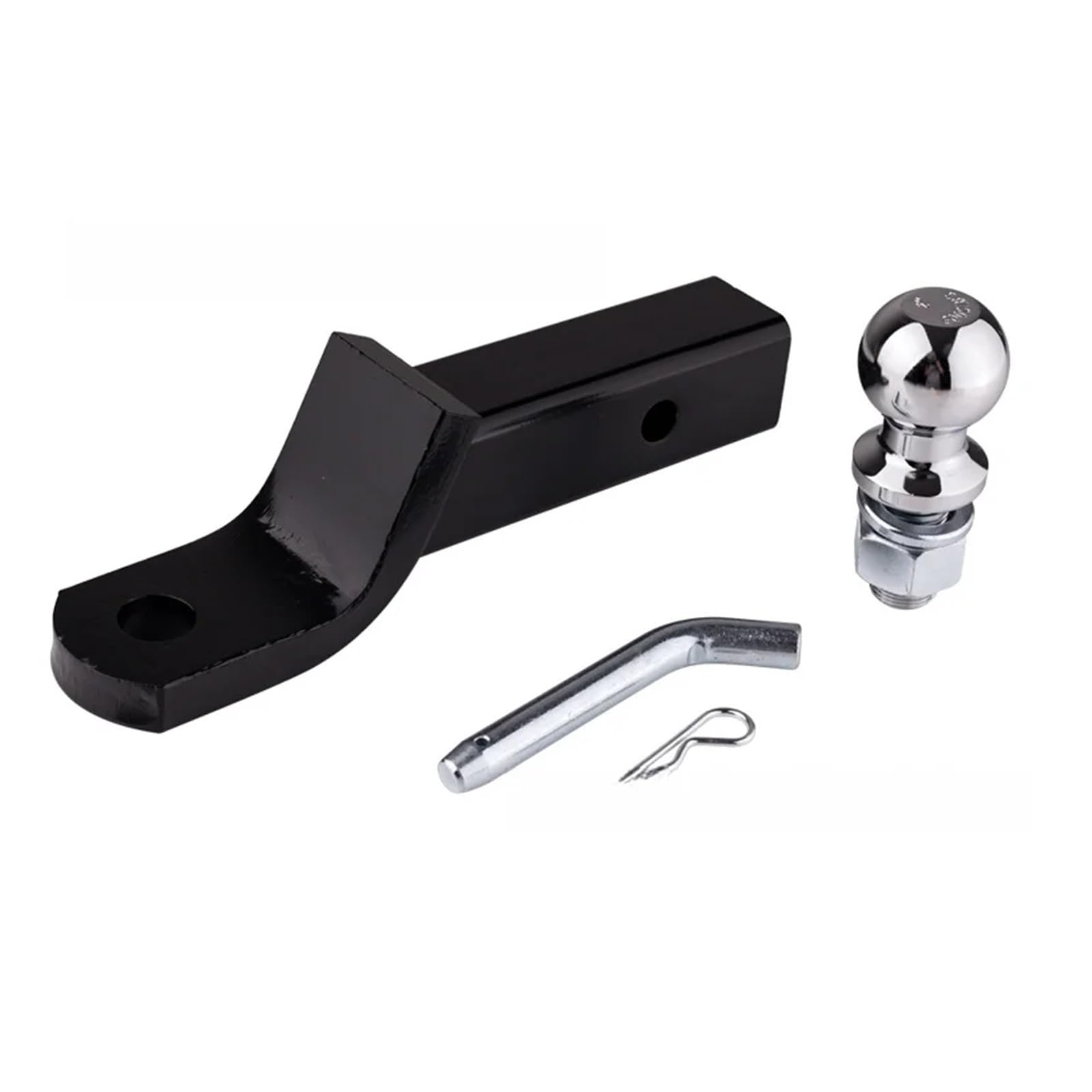 Support de boule de langue de barre d'attelage de 2 pouces, avec boule d'attelage et goupille d'attelage, pièces de camping-car, accessoires de camping-car, composants de caravane,Solide et Durable