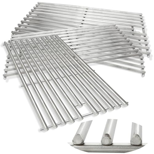 SafBbcue Cooking Grid Grates Replacement Parts for Blaze Premium LTE & Prelude LBM 40-Inch 5-Burner Grill Bull Grill RCS and Cal Flame Grills 18 x 7-3/8 4 Pack