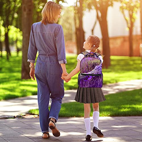 Sac à dos lavande imperméable et résistant pour protéger vos livres d'école - 5