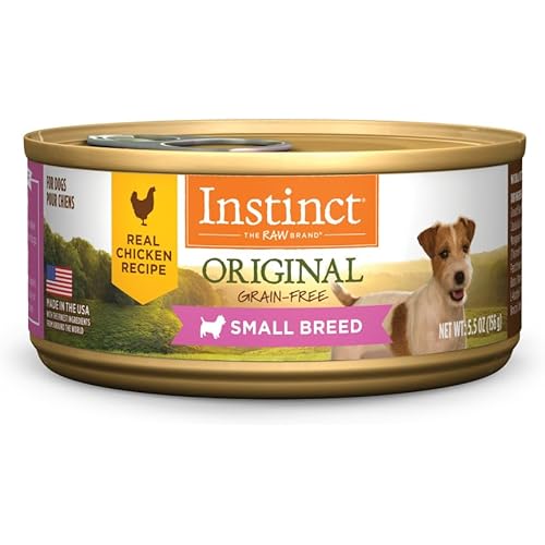 Instinct Original Small Breed, Wet Canned Dog Food, Grain Free Recipe - Real Chicken, 5.5 Ounce (Pack of 12)