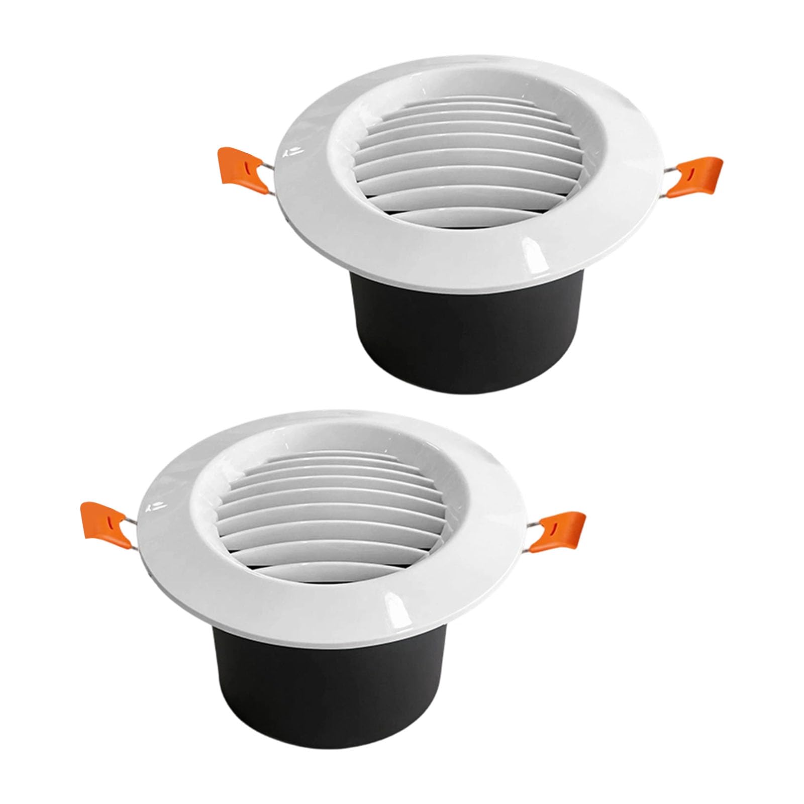 Elnwnnkc Straight Louvers Modern Abs Ventilation Grates With 7.3Cm Opening Suitable Home Commercial Modern Round Vent Grates