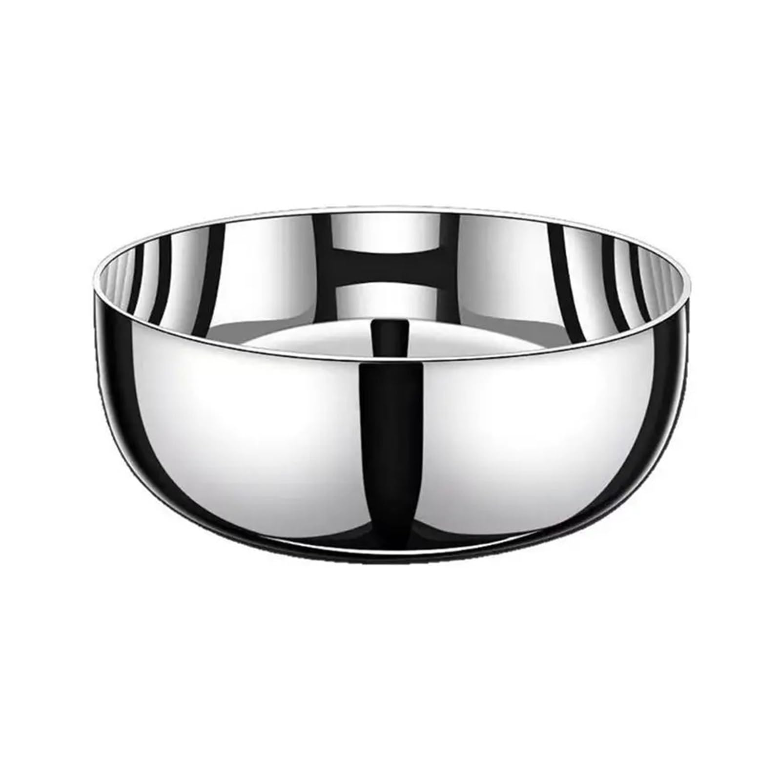 Cuenco Redondo de Acero Inoxidable for Mezclar, Cuenco Cocina Resistente al óxido(2pcs Silver)