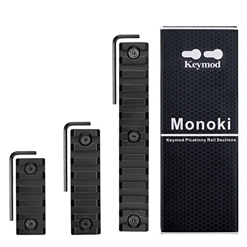 image for Monoki Keymod Picatinny Rail Sections, 5-Slot 7-Slot 13-Slot Lightweig