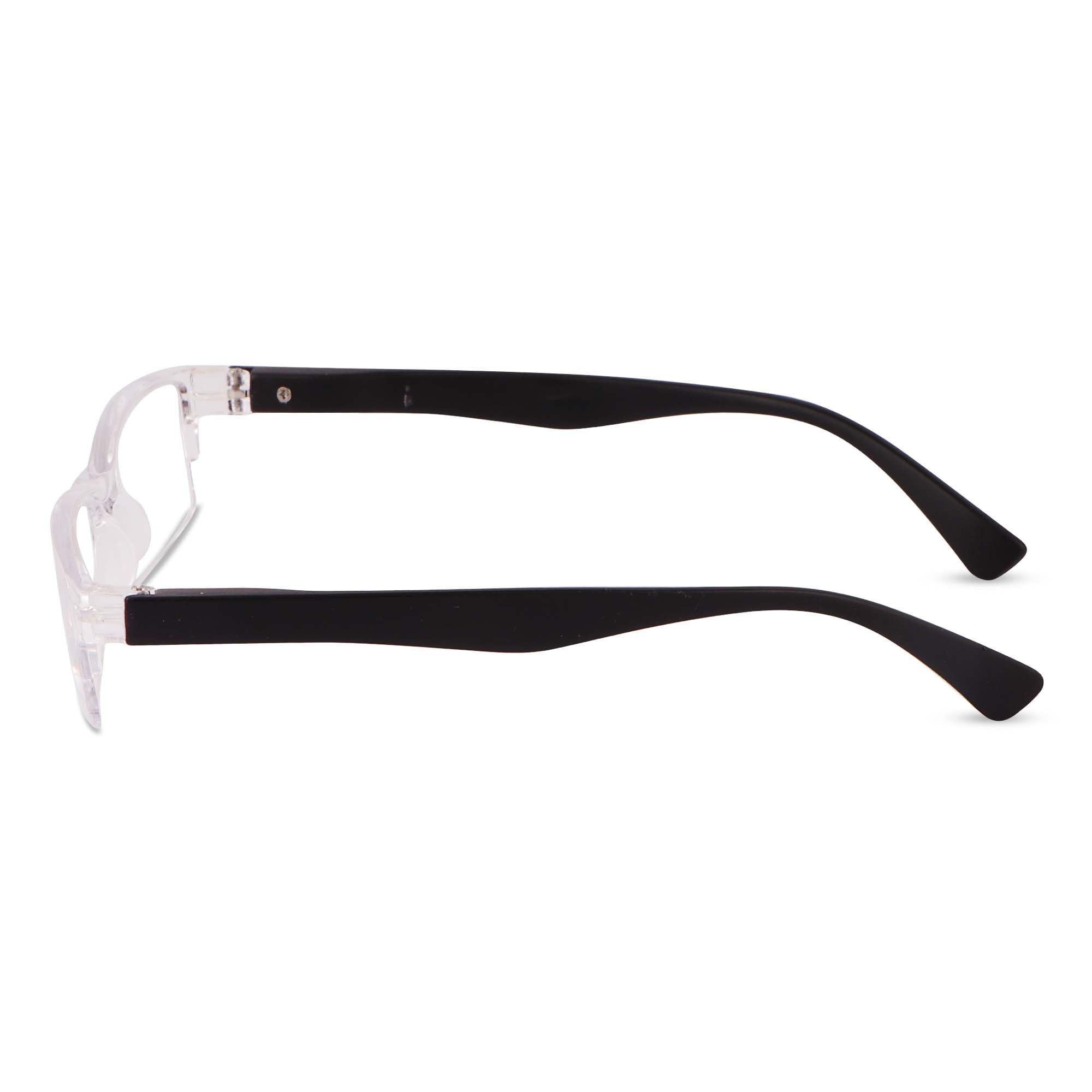 Freddy Half Rim Reading Glasses For Men And Women (+1.50, Black) - Image 5 thumbnail
