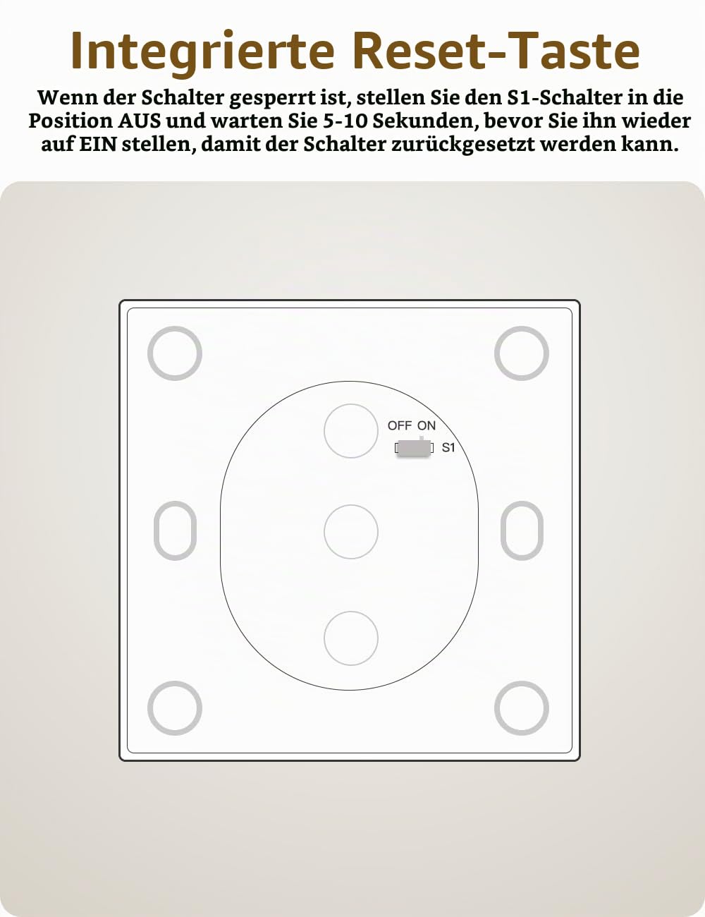 Maxcio WLAN Rolladenschalter für Smart Home mit Prozentfunktion