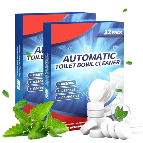 24 Stück Spülkasten Tabs,Wc Reiniger Tabs,Spülkasten Entkalker,Wc Tabs Toilette,Spülkasten Reiniger Wc Tabs Spülkasten Verhindert Gerüche,für Hartnäckigen Kalk und Urinkalk