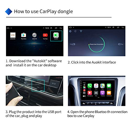 Carlinkit receptor USB com fio Dongle/Android apenas para unidade de cabeça Android de reposição, re