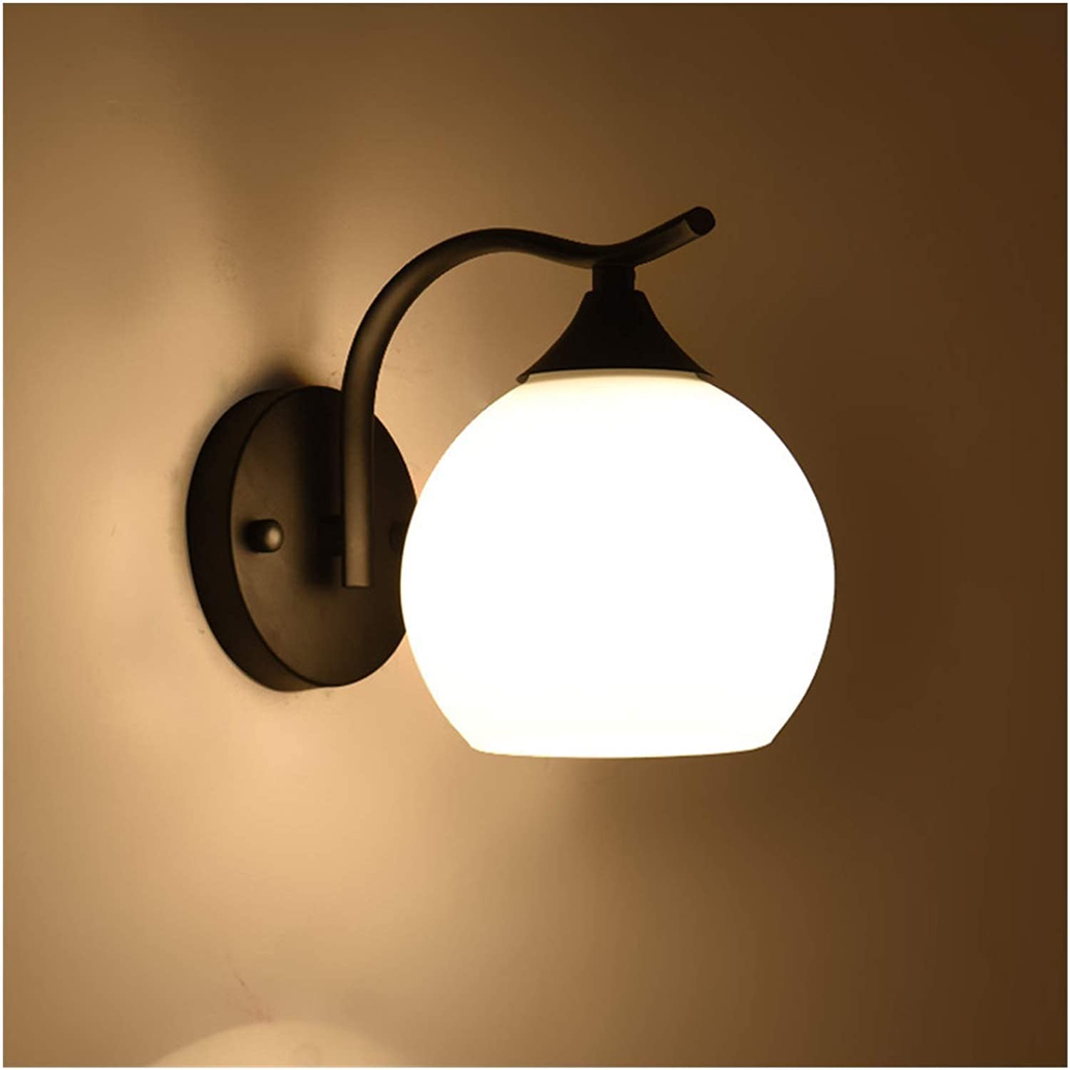 HXYSXHJUO Dome Wall Lights, Bedside Lamp for Bedroom and Living Room, Creative Corridor Sconces, Glass Loft Passage Lamp, Modern Design Home Decor