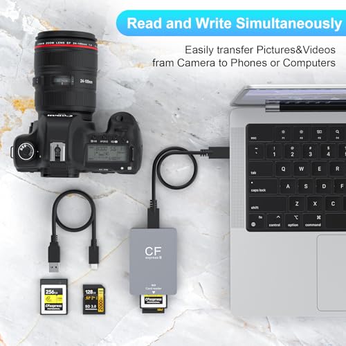 CFexpress Type B and SD Dual-Slot Memory Card Reader,