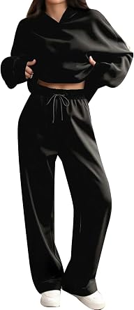 MINTLIMIT Women's 2 Piece Outfits Fall Sweatsuits Hoodies Wide Leg Sweatpants Tracksuits Lounge Matching Sets
