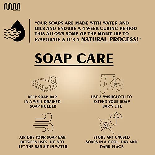 Mastermedi All Natural Soap Bar Papaya Turmeric, Softer & Smoother Skin, Handmade Organic Soap Scented With Premium Essential Oils & Natural Flavors, More Moisturizing Than Ordinary Bar Soap, Women & Men's Bar Soap, Pack Of 3 #TOP7