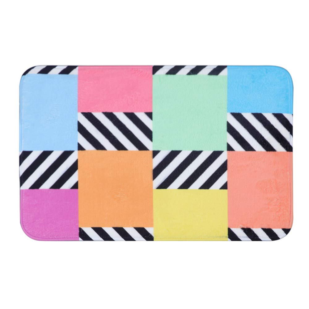 FVGB Non-Slip Bath Mat Easy To Clean Bathroom Mats Machine Washable Floor Mat Pet Mats Carpets Rugs Soft Shag Bath Mat Rug Kitchen Rug Door Way Feet Mat40x60cm