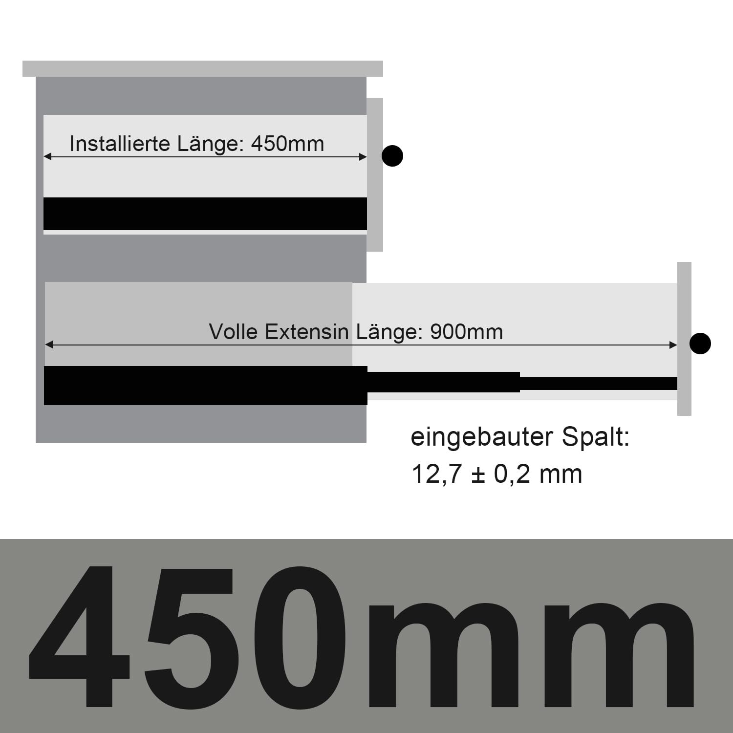 Ikodm 4 Paar 8 Stk. Schubladenschienen 45cm Vollauszug Schubladenauszüge Teleskopschiene mit Soft-Close Dämpfung Kugelführung bis zu 45 kg