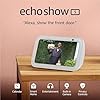 Amazon Echo Show 5 (newest model), Smart display with 2x the bass and clearer sound, Glacier White