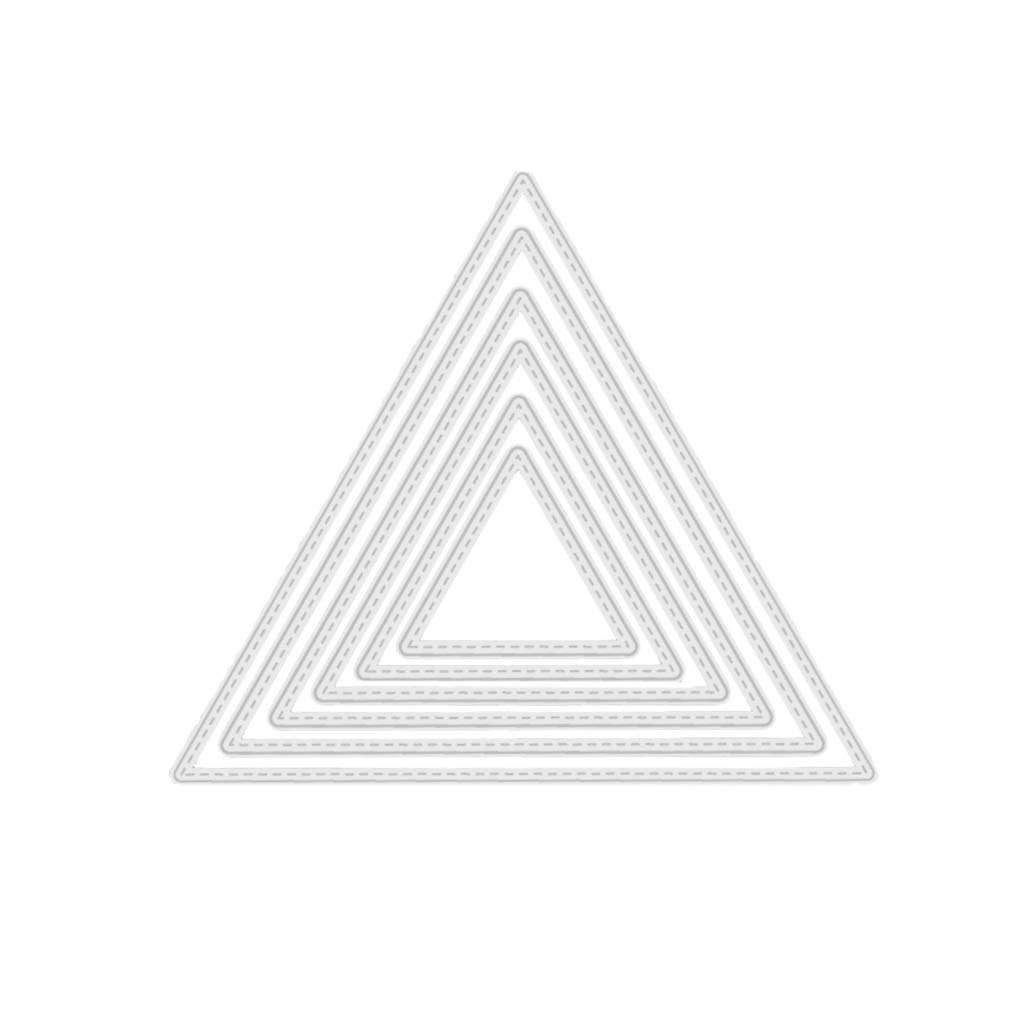 fexxkg Trianguler Shape Background Dies Craft Die Metal Cutting Dies Cut For Paper Card Making Scrapbooking