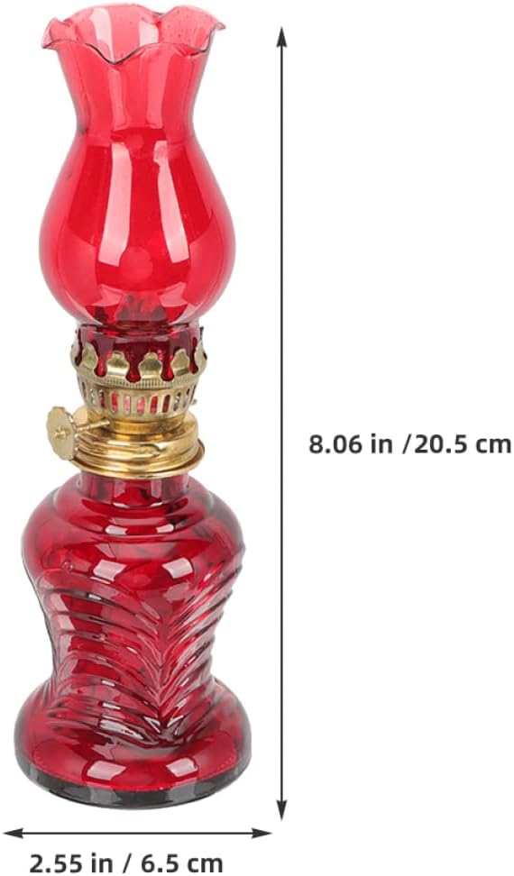 Glass Kerosene Lamp Set Led Vintage Lantern Mini Oil Lamp for Indoor Outdoor Use Romantic Lighting for Couples