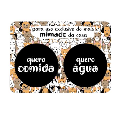 Tapete para Comedouro Pet Lovers, Protetor de Piso para Alimentação de Animais