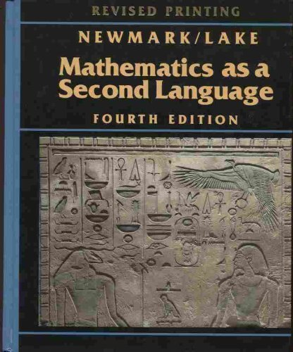 Mathematics As a Second Language 0201192977 Book Cover