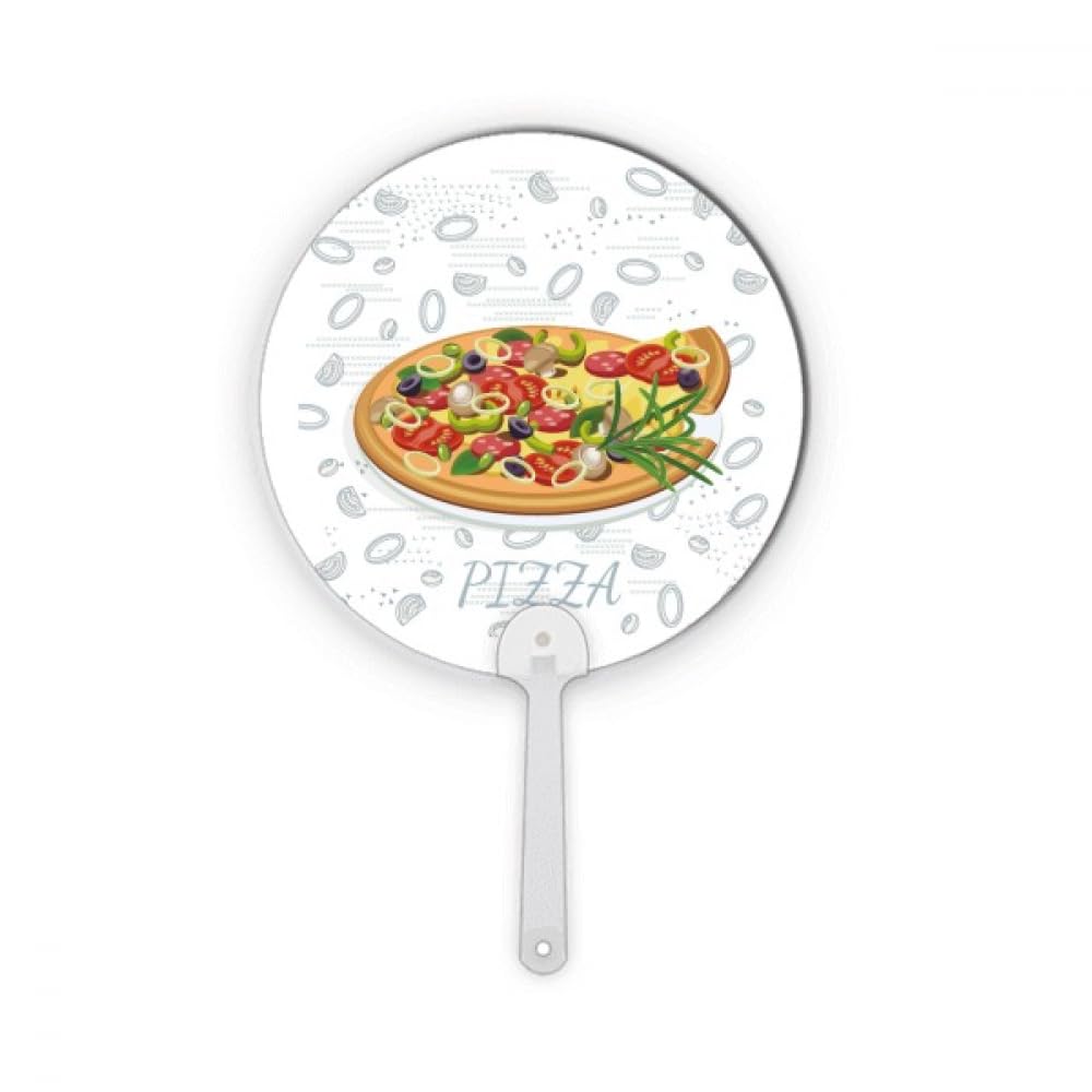 Fan décorations artisanat rond en plastique pour fraîcheur et ambiance pizza italienne
