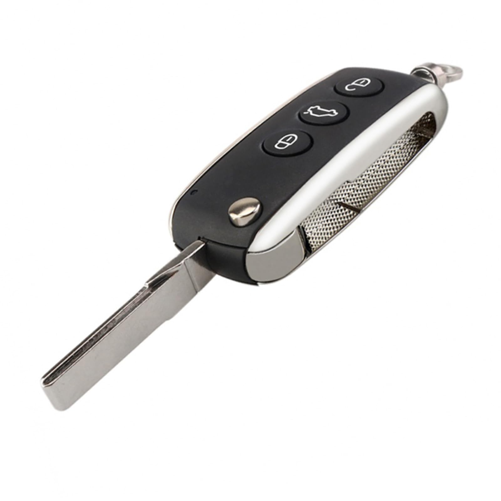 Oulesh Car Key Fob Cases for Bentley, Modified Folding Flip Blank Fob Key Case Remote Smart Key Shell