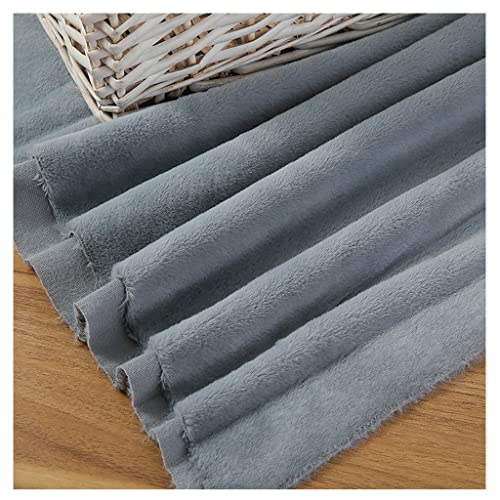 Tela de terciopelo gris de felpa de 1,6x1 metros para costura