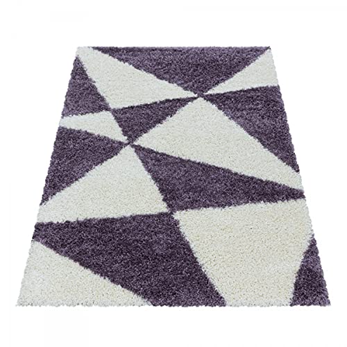 Tapis doux à poils longs violet pour réchauffer un sol froid de studio - 4