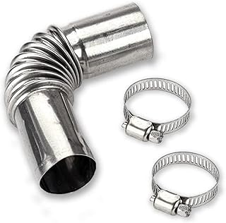 24mm Air Diesel Parking Heater Exhaust Pipe Tube Elbow Connector Exhaust Pipe Duct Connector Diesel Boat Heater Parts Car Accessories for Eberspacher Webasto