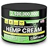 Hemp Cream Maximum Strength (8 oz) Hemp Oil & Arnica, Soothes Discomfort on Joint Muscle Shoulder Hip Neck Knee & Back Support, All Natural Relief Cream Made in USA, Instant Lotion Menthol Rub