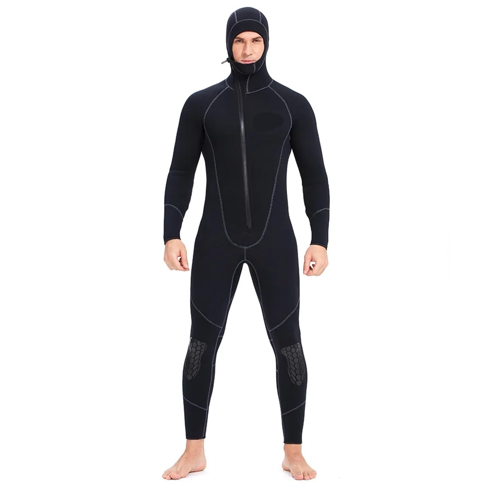 Traje de Buceo Traje de Neopreno 7MM for Adultos for Mantener el Calor, Traje Buceo Cuerpo Completo con Capucha, Surf, Caza submarina, natación
