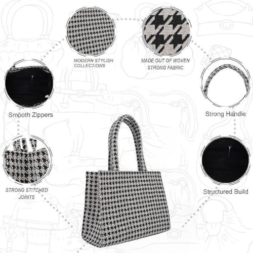 Image of Stylish Jute Tote Bag For Office and Laptop, Shopping Shoulder Bag, Shoppers Tote Handbags Lightweight Waterpoof Big Size, Grocery Bag, Eco Friendly Bags For Shopping For Women