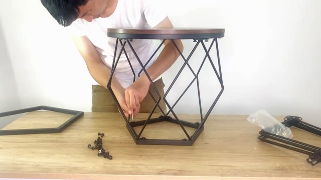 Install The Table Watch VZOTTK Round Coffee Table Install Video on Amazon Live