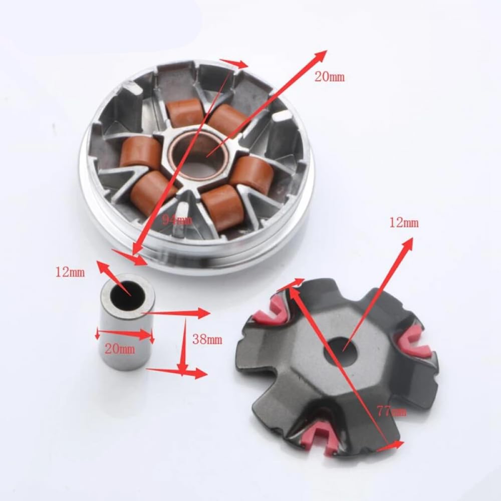 Set variatore di Prestazioni per Scooter Compatibile con Speedfight 1 2 3 50 AC Splinter Squab TKR 50cc