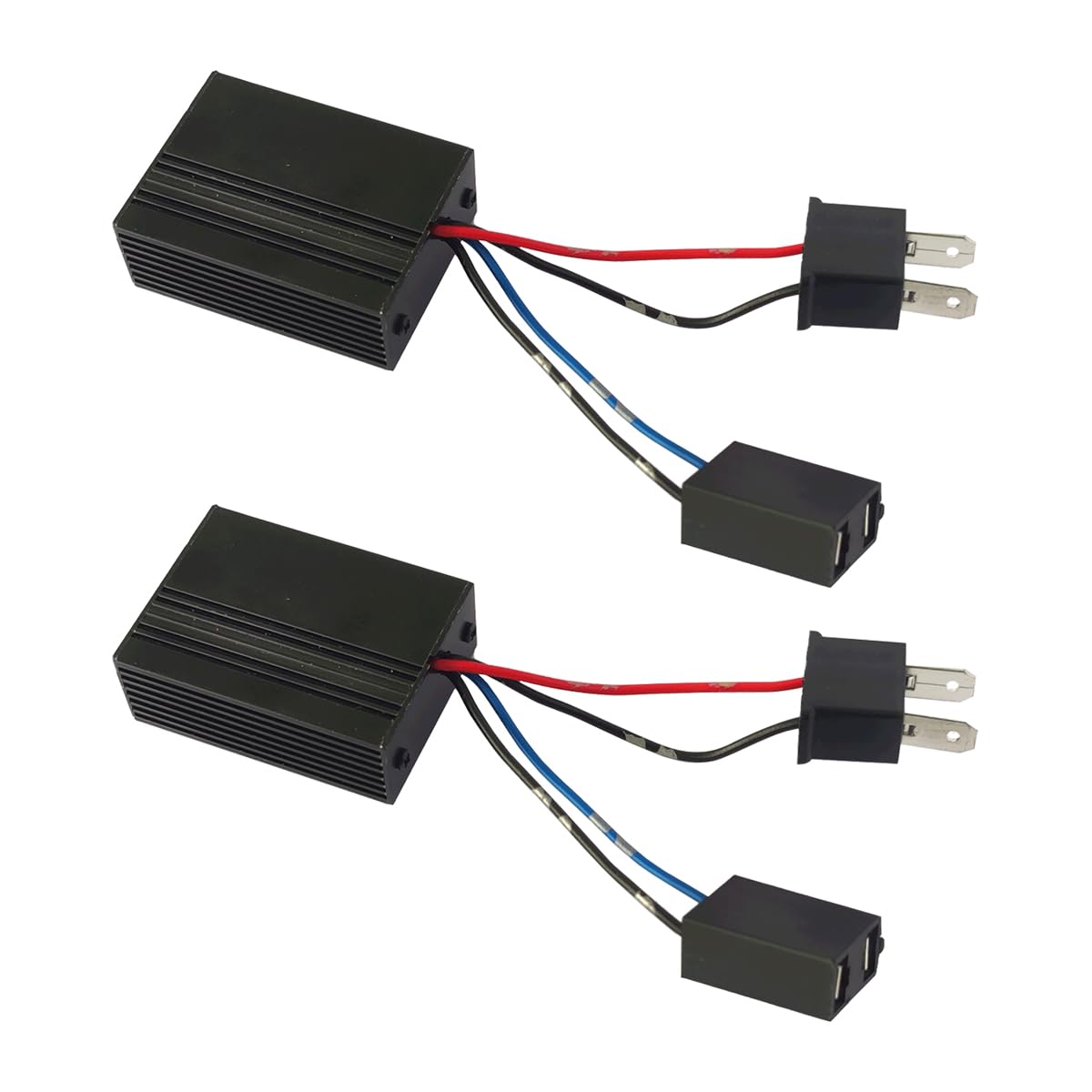 CGEAMDY 2 Pezzi Decodificatori Di Resistenza Delle Lampadine Dell'auto, Decodificatori Di Resistore Di Lampadine Dell'automobile per H7, LED Errore Libero Anti Sfarfallio Adattatore Decoder Resistore